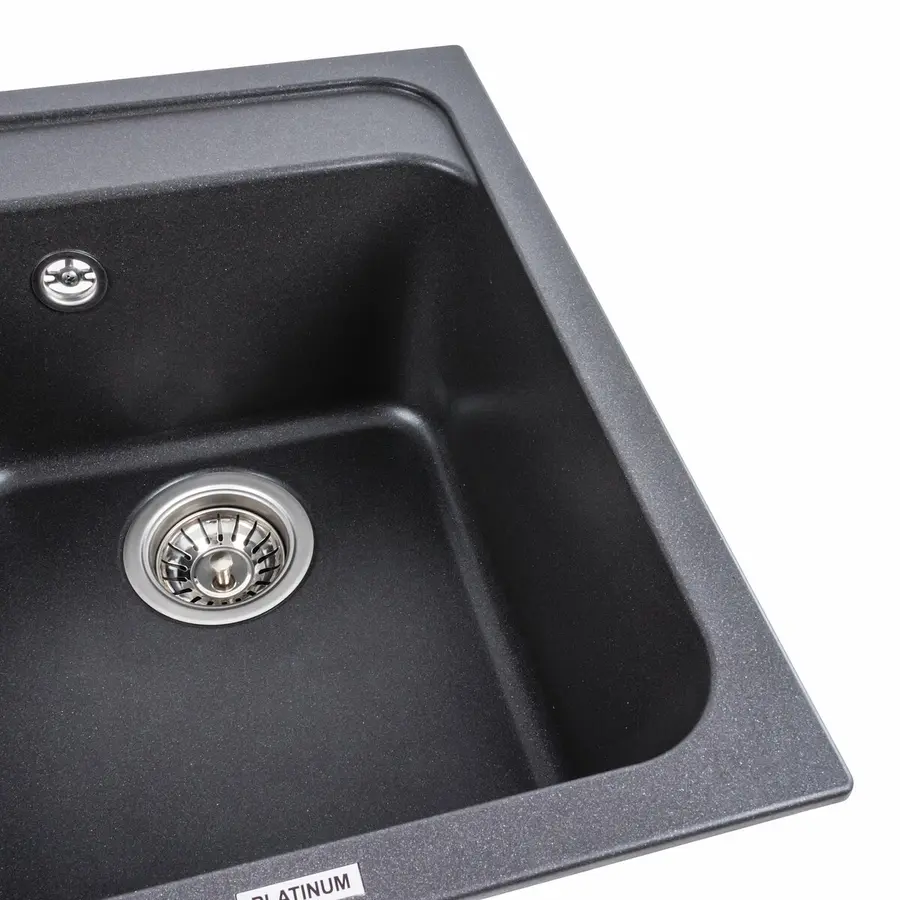 Гранитная мойка для кухни Platinum 4050 KORRADO матовый Морион
