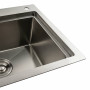 Кухонная мойка нержавейка 78*43 R Platinum Handmade (два отверстия, круглый сифон 3,0/0,8)