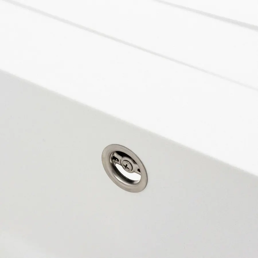 Кухонная мойка гранитная матовая 7050 CASCADA Platinum белый