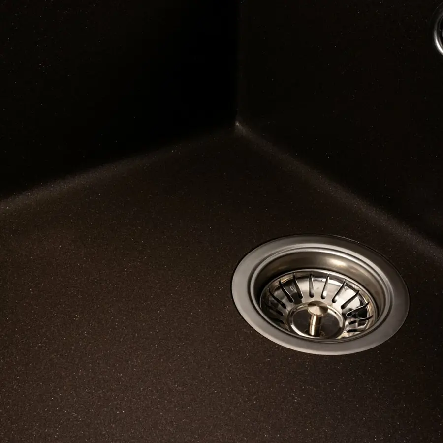 Кухонна мийка гранітна матова 7050 CASCADA Platinum Темна скеля