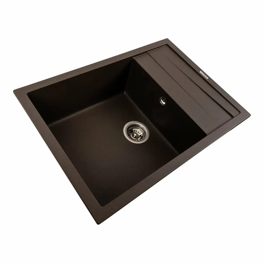 Кухонна мийка гранітна матова 7050 CASCADA Platinum Темна скеля