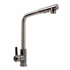 Кухонный смеситель Platinum FC-3 с выдвижной лейкой (PVD черный)