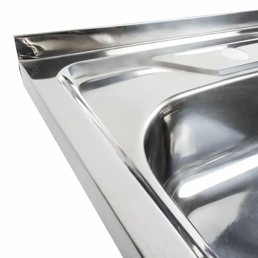 Кухонна мийка з нержавіючої сталі Valeso ПОЛІРОВКА 6060 L (0,7/160 мм)