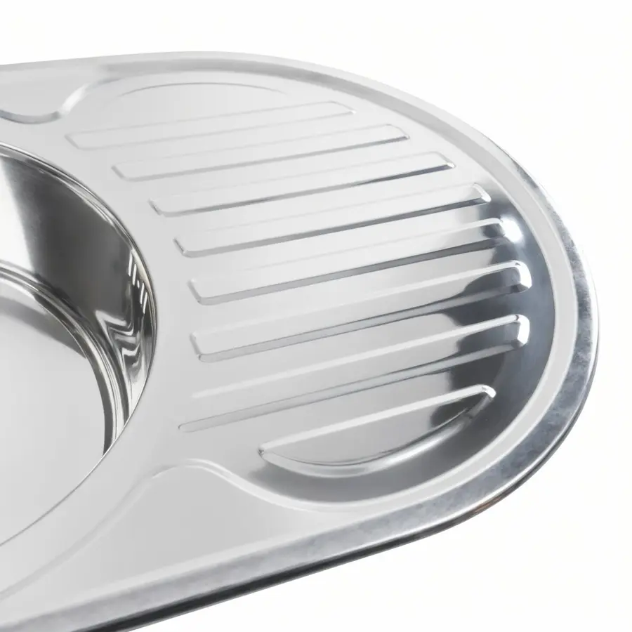 Кухонна мийка з нержавіючої сталі Valeso 7750 ПОЛІРОВКА (0,8/180 мм)