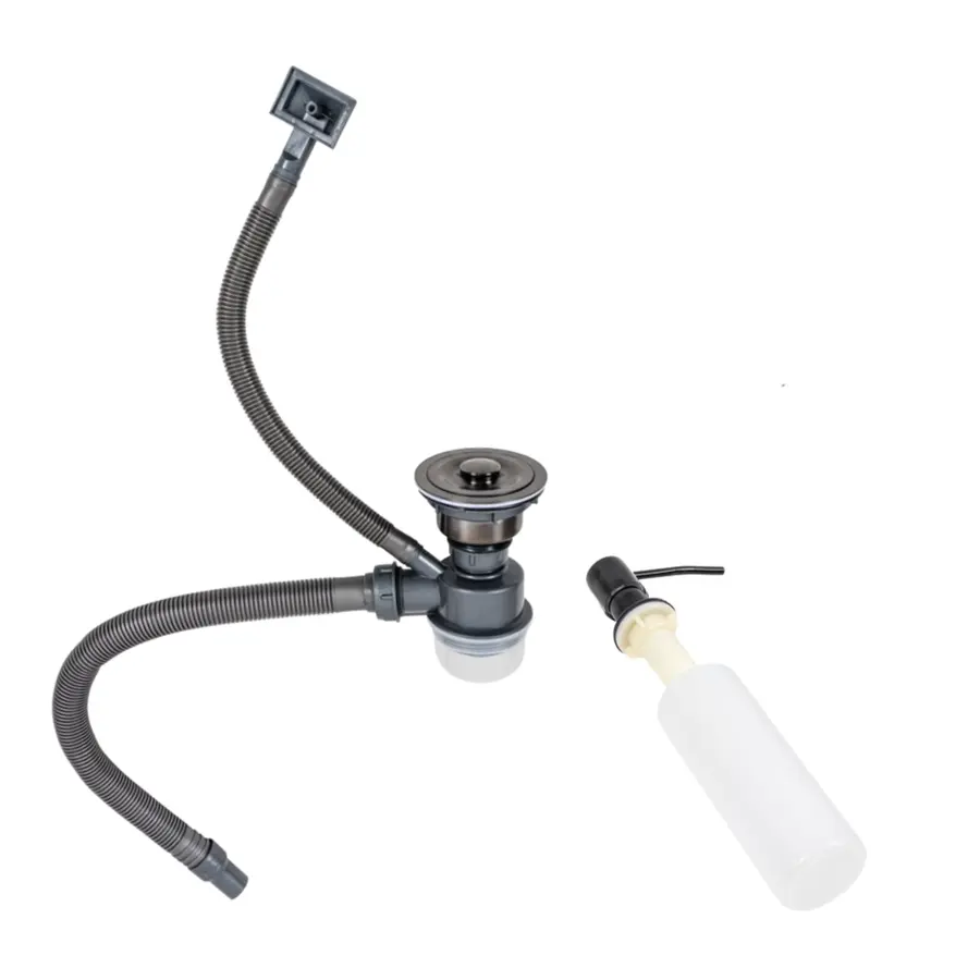 Кухонная мойка 50*50 PVD черная Valeso Handmade ECN (2,0/0,5)