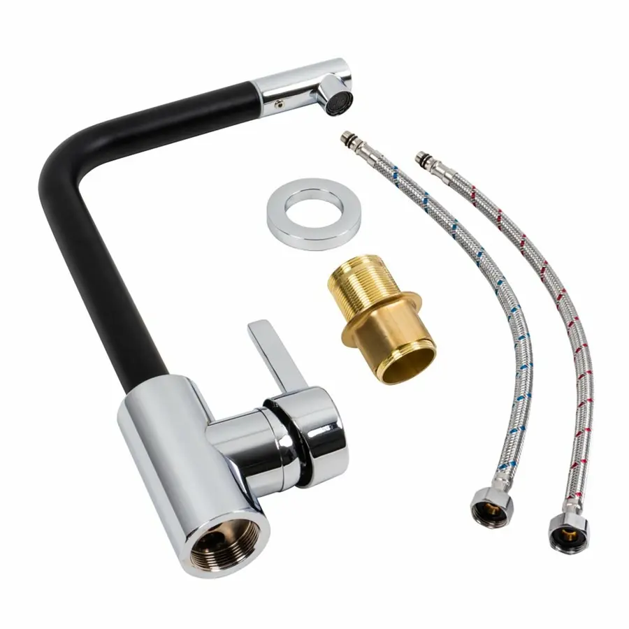 Смеситель кухонный VALESO Q457 черный