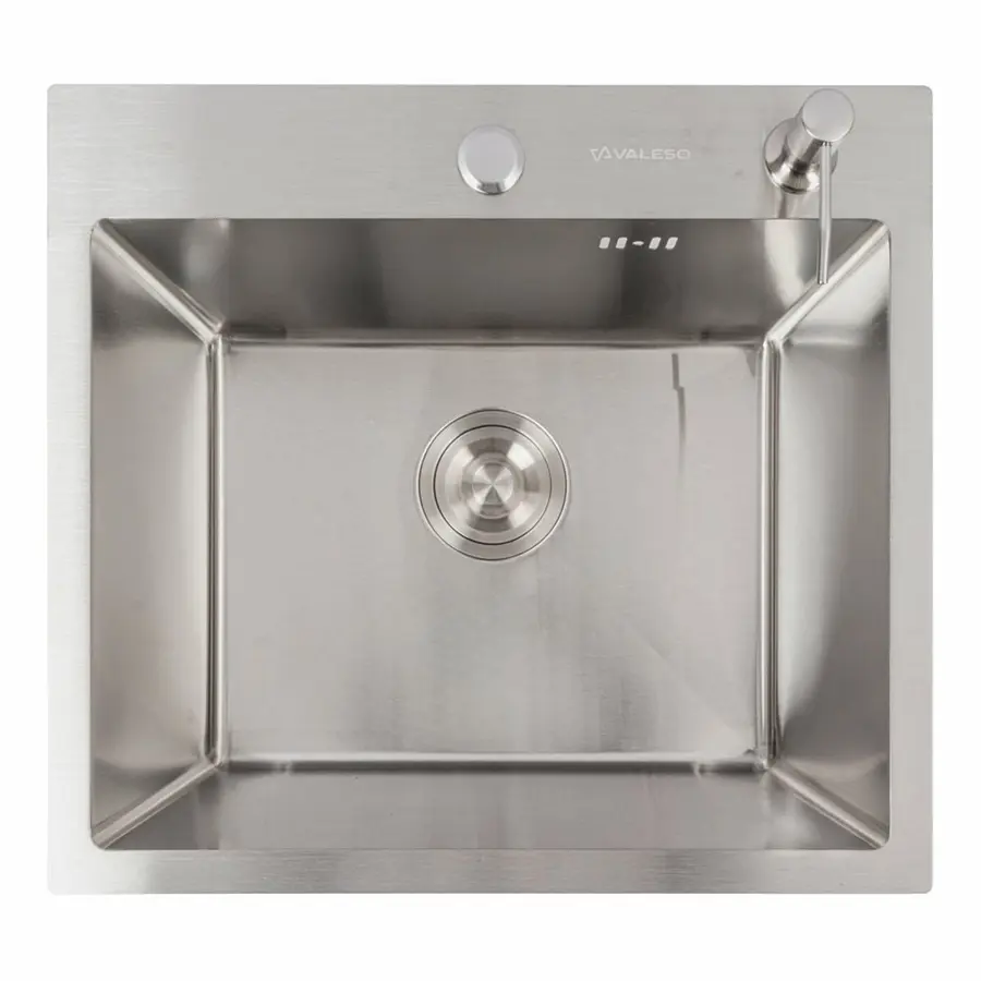 Кухонная мойка 50*45 нержавейка VALESO Handmade (сифон круглый, 3,0/0,8)