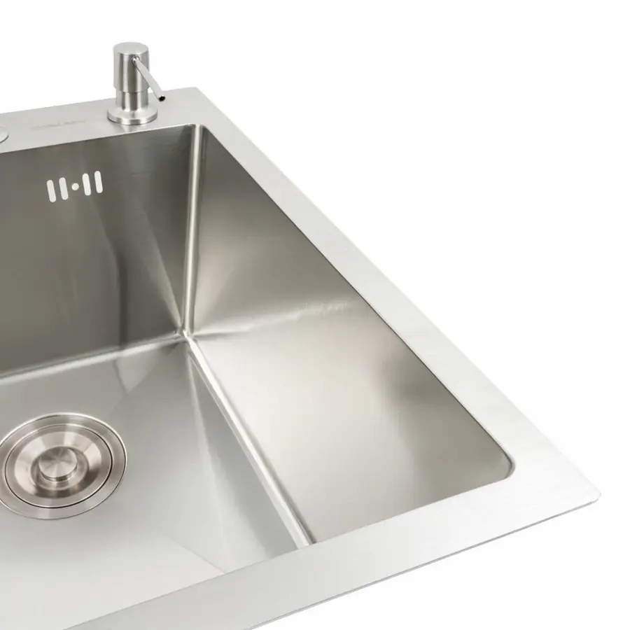 Кухонна мийка нержавійка 40*50 VALESO Handmade (товщина 3,0/1,5)