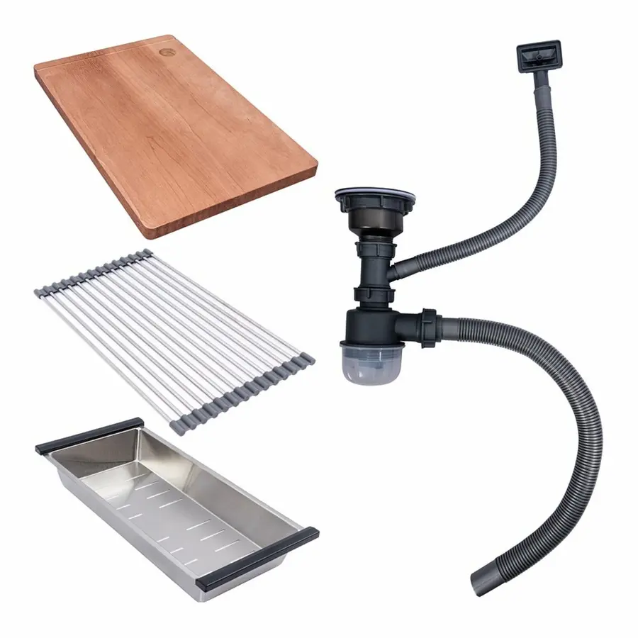 Кухонна мийка PVD чорна СМ 54*44 VALESO Handmade (монтаж під стільницю)