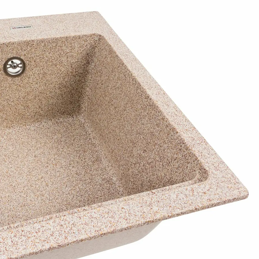 Гранитная мойка для кухни VALESO NIKA 7545 матовая Карамель