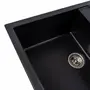 Гранитная мойка для кухни VALESO SELENA 7950 матовая Черный металлик