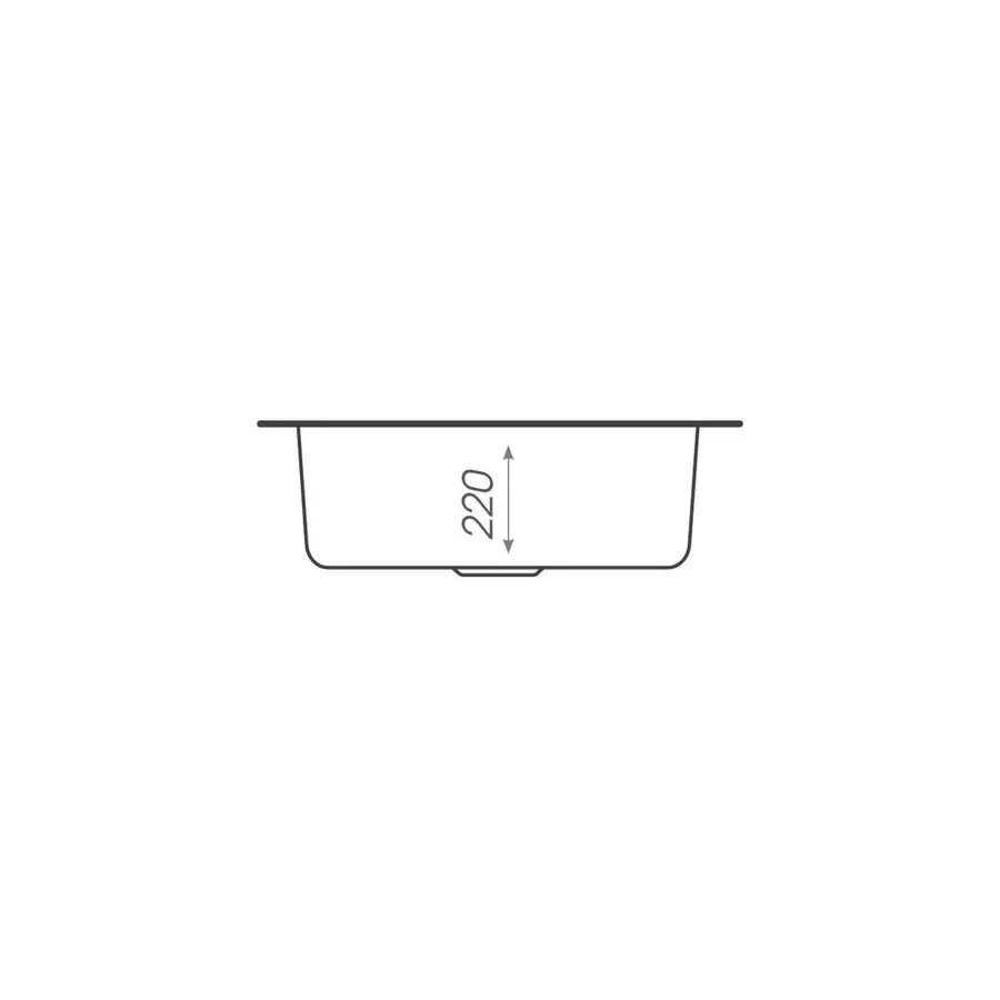 Гранитная мойка для кухни VALESO 480 TURAS матовая Микс