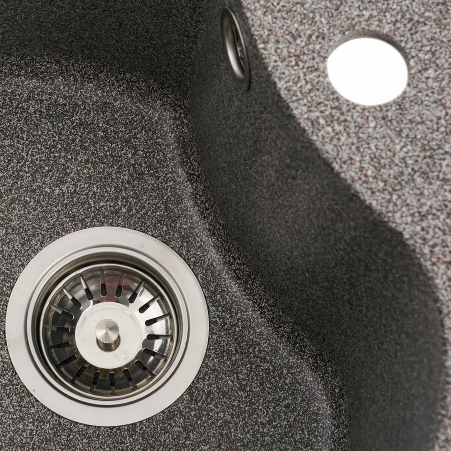 Гранитная мойка для кухни VALESO 480 TURAS матовая Микс