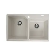 Гранитная мойка для кухни VALESO HARMONY 7850 матовая Белая в точку