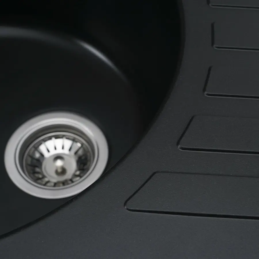 Гранитная мойка для кухни VALESO SOUL 6250 матовая Черная