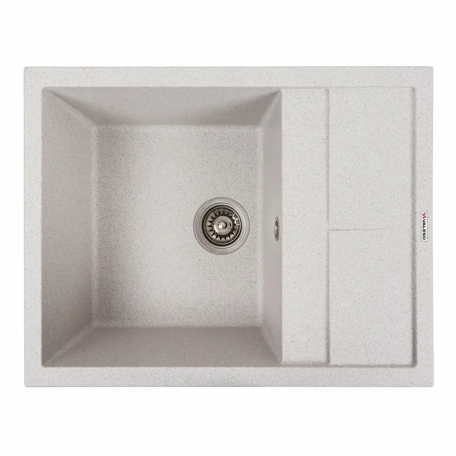 Гранітна мийка для кухні VALESO 6550 LOTOS матовий Топаз