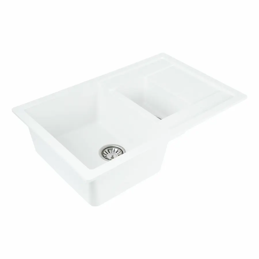 Гранитная мойка для кухни VALESO TOSKANA 7850W матовая Белоснежная