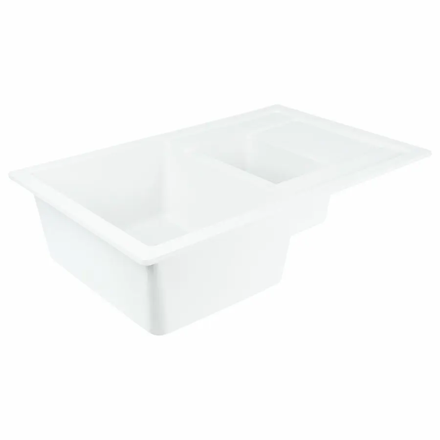 Гранитная мойка для кухни VALESO TOSKANA 7850W матовая Белоснежная