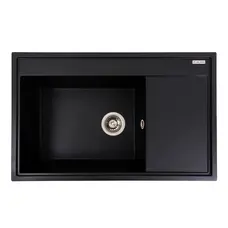 Гранітна мийка для кухні VALESO AZURIT 7950 матова Чорна