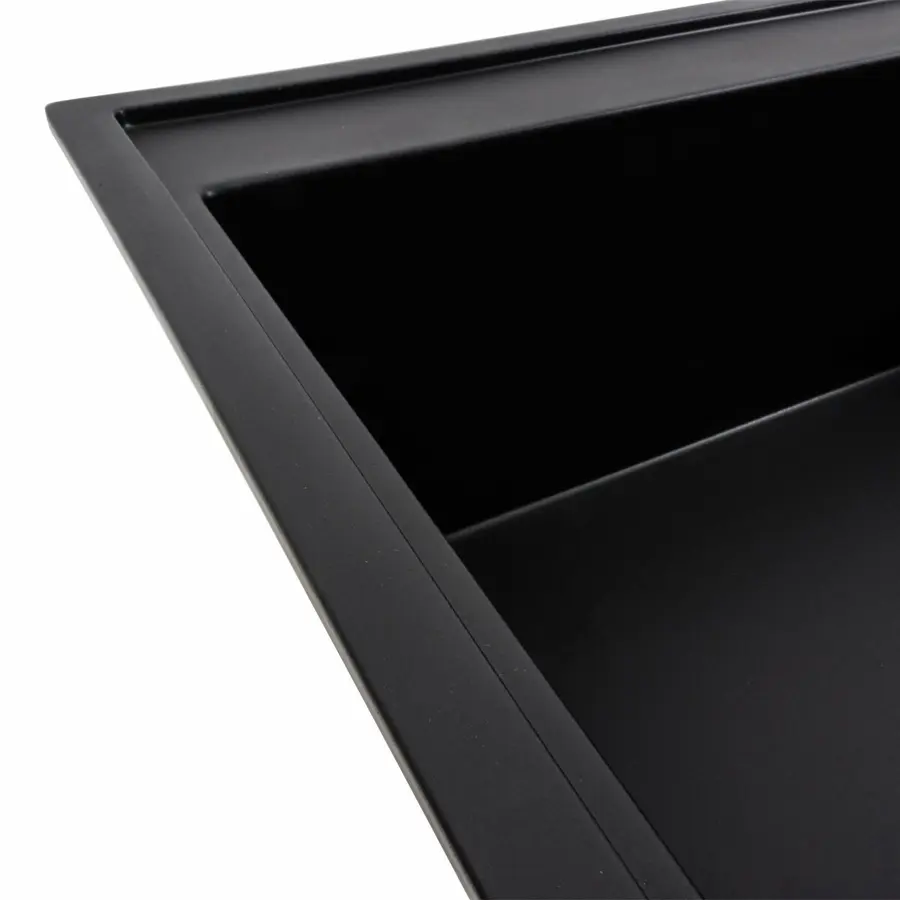 Гранітна мийка для кухні VALESO AZURIT 7950 матова Чорна