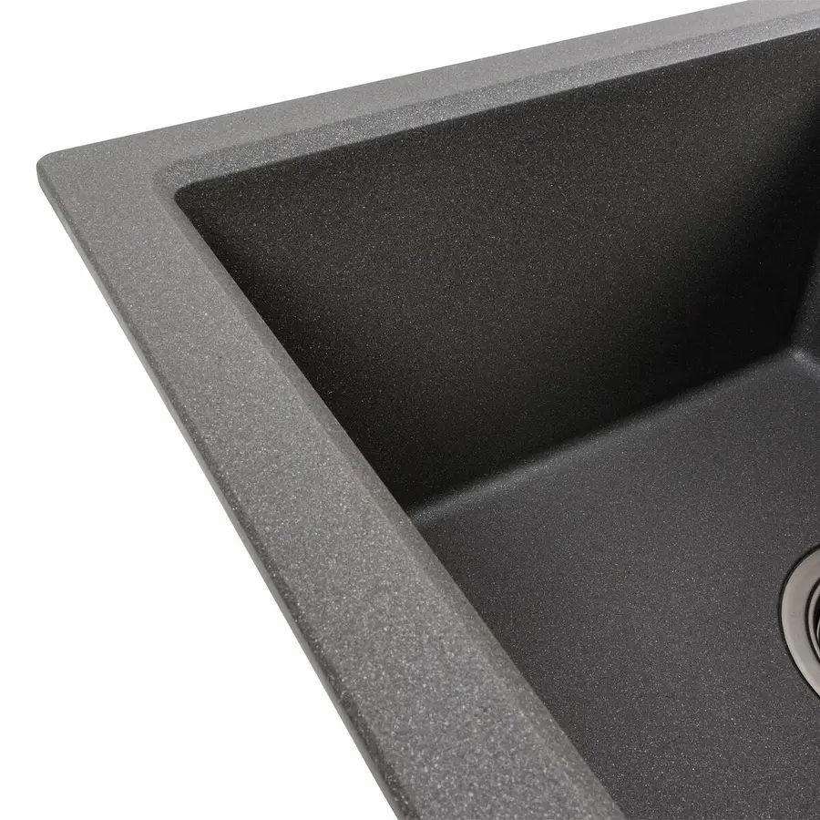 Гранітна мийка для кухні VALESO SOLID 7843 матова Сірий мусон