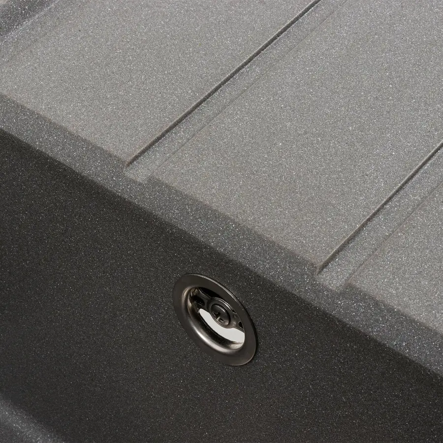 Гранітна мийка для кухні VALESO SOLID 7843 матова Сірий мусон