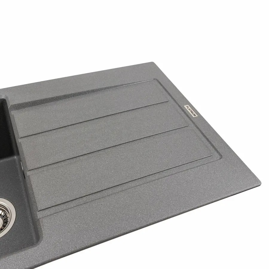 Гранітна мийка для кухні VALESO SOLID 7843 матова Сірий мусон