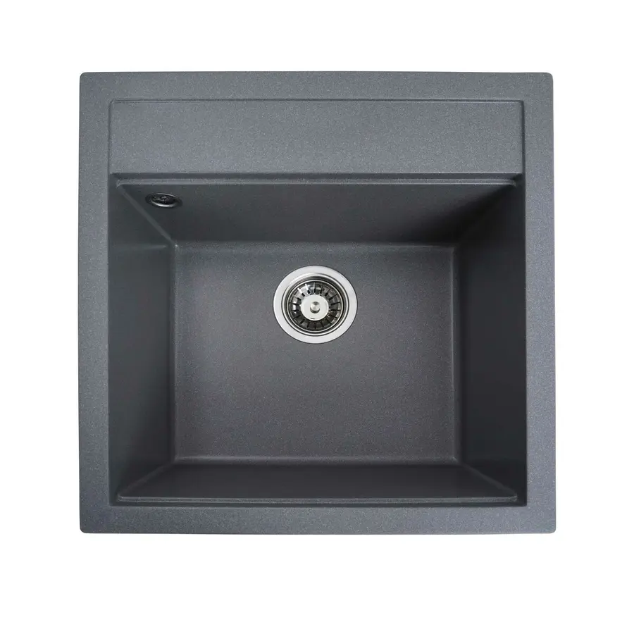 Гранітна мийка для кухні VALESO FIESTA 5149 матова Сірий мусон