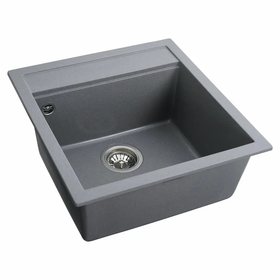 Гранітна мийка для кухні VALESO FIESTA 5149 матова Сірий мусон