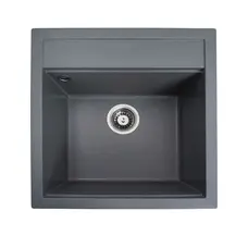 Гранітна мийка для кухні VALESO FIESTA 5149 матова Сірий мусон