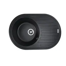 Гранитная мойка для кухни VALESO LIRA 7750 матовая Черная