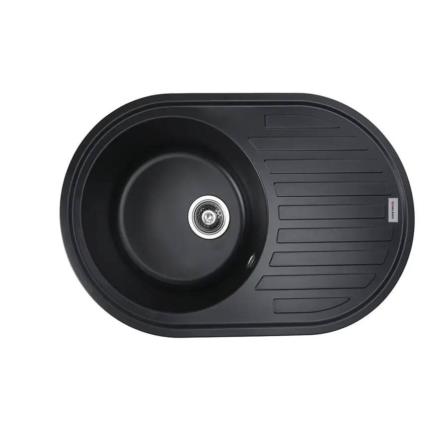 Гранитная мойка для кухни VALESO LIRA 7750 матовая Черная