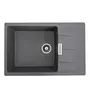 Гранитная мойка для кухни VALESO ROMA 7850 матовая Серый муссон