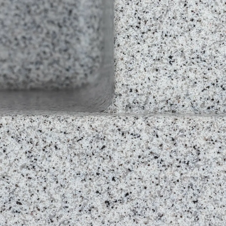 Гранітна мийка для кухні VALESO 6550 LOTOS матовий Сірий