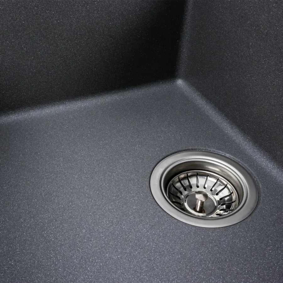 Гранітна мийка для кухні VALESO LOTOS 6550 матова Сірий мусон