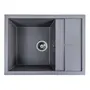 Гранітна мийка для кухні VALESO LOTOS 6550 матова Сірий мусон