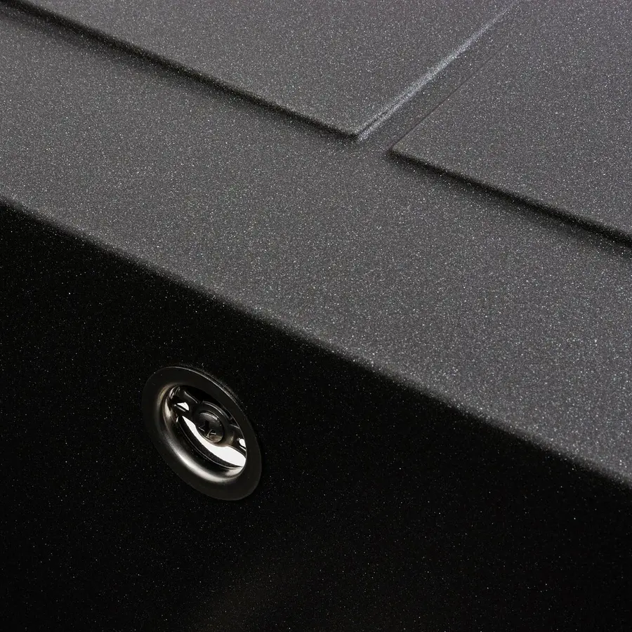 Гранітна мийка для кухні VALESO 6550 LOTOS матовий Моріон