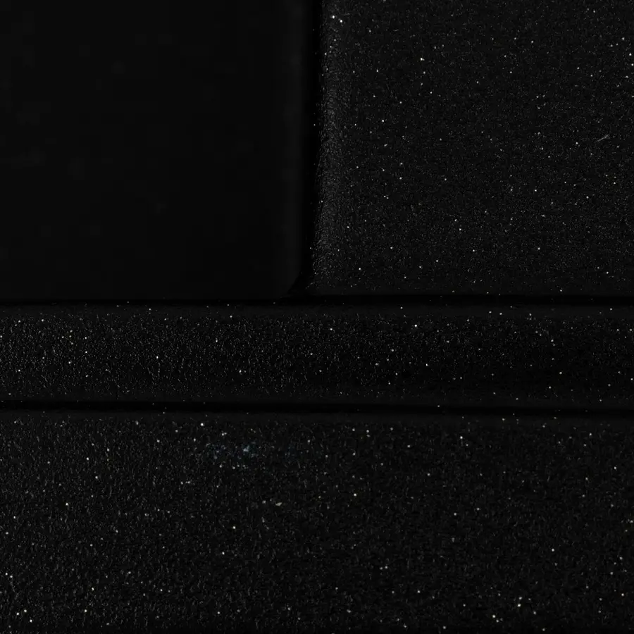 Гранітна мийка для кухні VALESO AZURIT 7950 матова Чорний металік