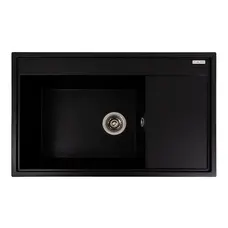 Гранітна мийка для кухні VALESO AZURIT 7950 матова Чорний металік