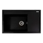 Гранітна мийка для кухні VALESO AZURIT 7950 матова Чорний металік