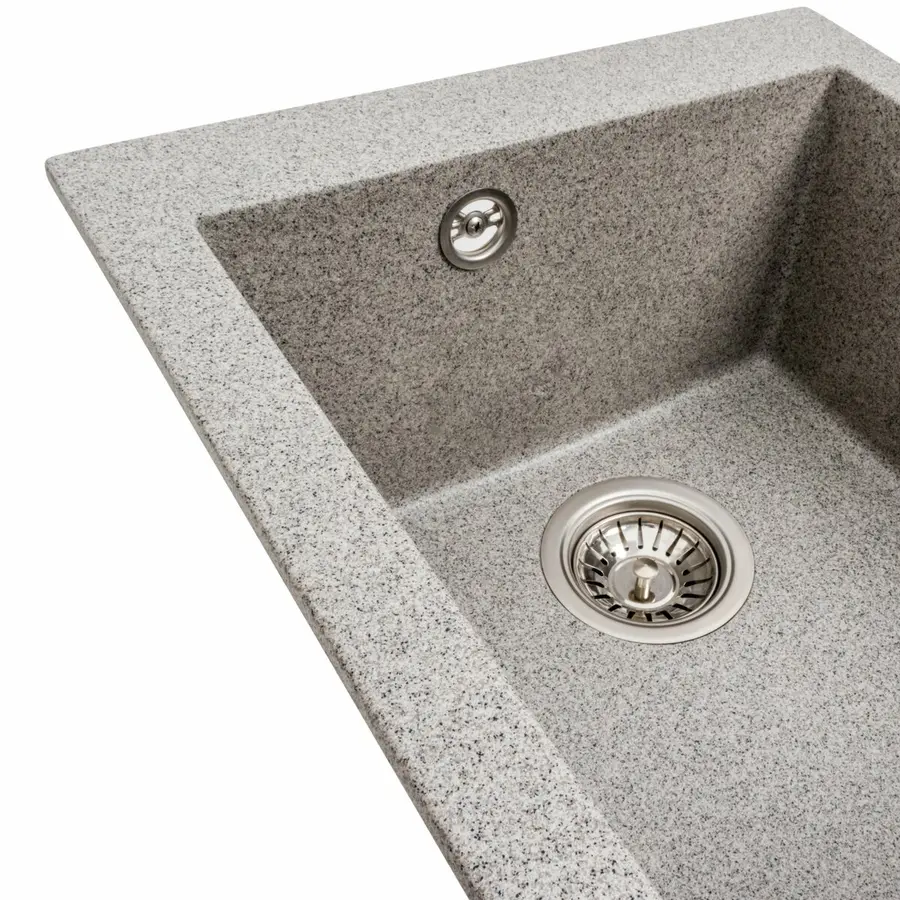 Гранитная мойка для кухни VALESO SOKIL 4150 матовая Серая