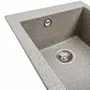 Гранитная мойка для кухни VALESO SOKIL 4150 матовая Серая