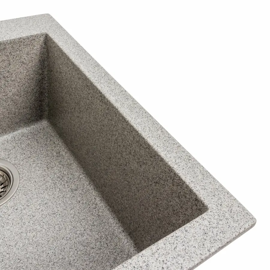Гранитная мойка для кухни VALESO SOKIL 4150 матовая Серая