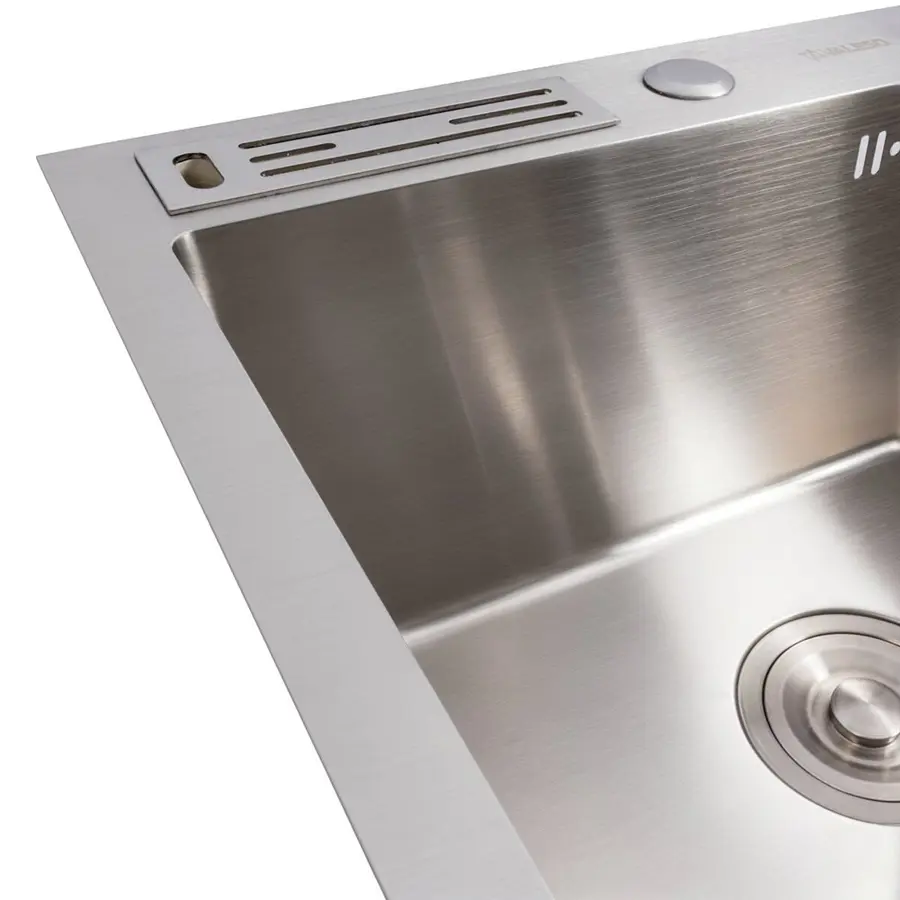 Кухонная мойка нержавейка 50*50 Valeso Handmade с подставкой для ножей (3,0/0,8)