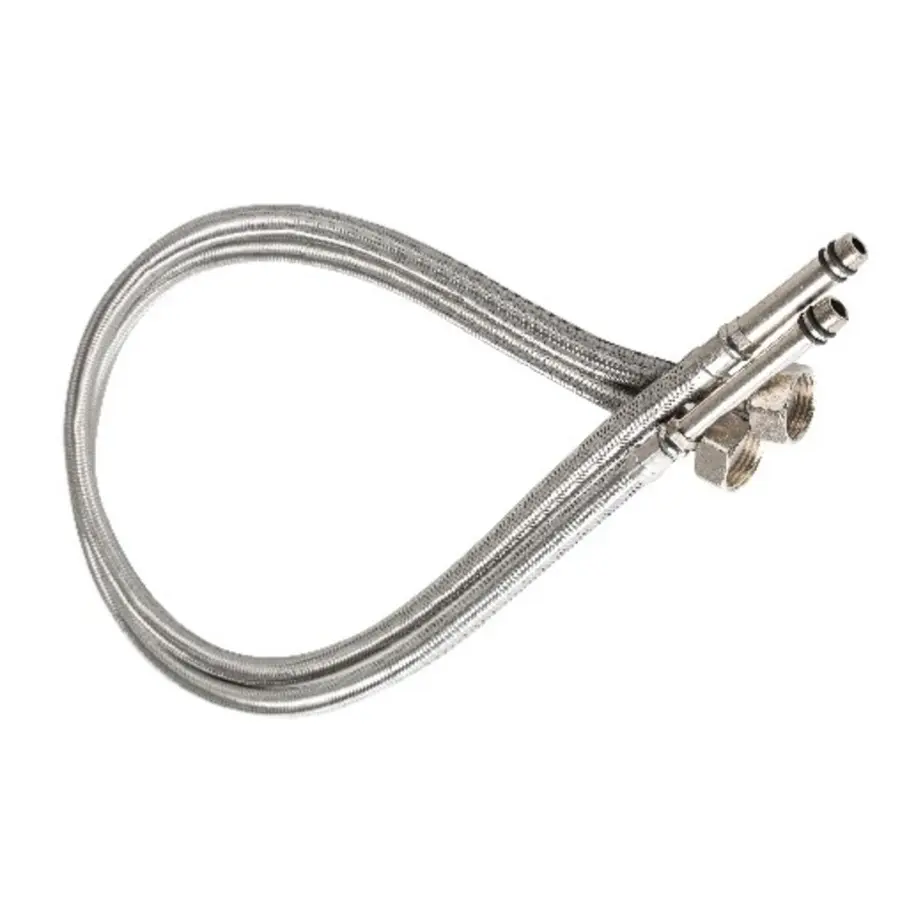 Шланг для смесителя Valeso 60 см, длинный штуцер, комплект 2 шт