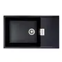 Гранитная мойка для кухни VALESO 8650 DIAMOND матовая (черный металлик)
