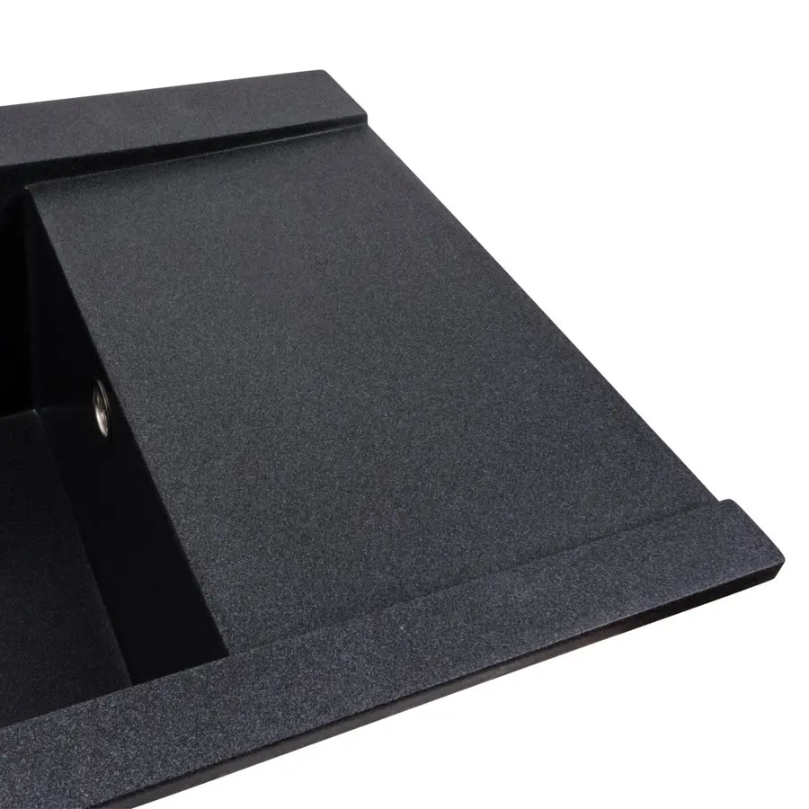 Гранітна мийка для кухні VALESO 9651 ATLAS матовий Карбон