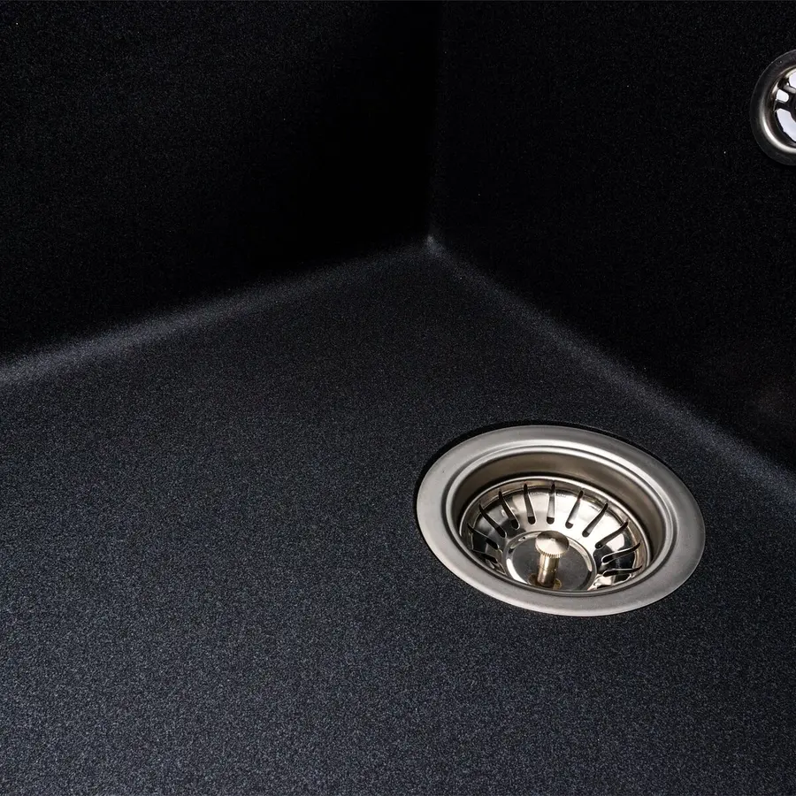 Гранитная мойка для кухни VALESO CASCADA 7050 матовая Карбон