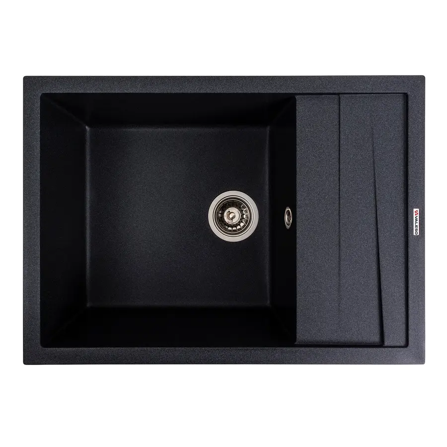 Гранитная мойка для кухни VALESO CASCADA 7050 матовая Карбон
