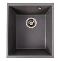 Гранітна мийка для кухні VALESO ROXY 3744 матова Сірий мусон